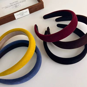 Diadema de terciopelo de diseño exclusivo y temperamental, sencilla y versátil para mujer, joyería de moda para uso diario, novedad popular 2026 - Product Image 2