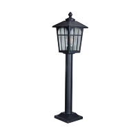 Lanterne de jardin classique avec verre côtelé pour l'éclairage des allées de villa