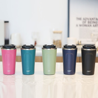 Gobelets de voyage avec couvercle Offre Spéciale 350ml 450ml 500ml tasses à café personnalisées à double paroi en acier inoxydable