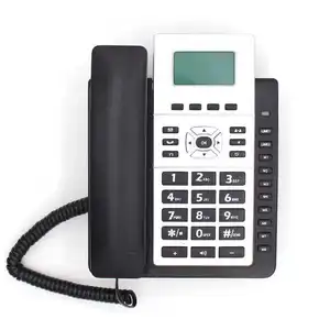 2024 New Office IP phone with 6 VOIP lines account business telephone support POE and 3-way conference
