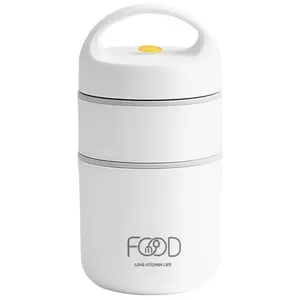 Edelstahl Vakuum Thermal Lunch Box mit isoliertem Lunch Bag Food Warmer Suppen becher Behälter Bento Box für Kinder Erwachsene