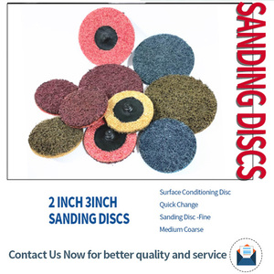Disque <span class=keywords><strong>à</strong></span> changement rapide en tissu non tissé en nylon <span class=keywords><strong>de</strong></span> 3 pouces, épaisseur 3,0 mm, pour l'élimination <span class=keywords><strong>de</strong></span> la peinture et <span class=keywords><strong>de</strong></span> la rouille - Product Image 3