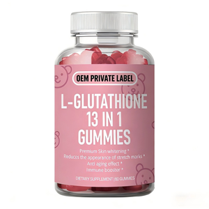 OEM Label pribadi l-glutathione 13 in 1 Gummies dengan kolagen <span class=keywords><strong>Vitamin</strong></span> C <span class=keywords><strong>Vitamin</strong></span> E suplemen makanan dukungan antioksidan - Product Image 1