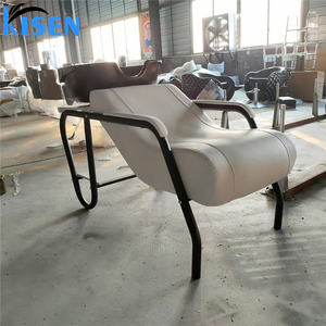 Kisen Équipement de salon de coiffure bon marché Chaises de station de shampooing allongées Chaises de <span class=keywords><strong>coiffeur</strong></span> portables avec bol en céramique - Product Image 3