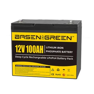 Basen סוללה Lifepo4 12V 100Ah 200Ah 230Ah 300Ah 460Ah עבור מערכת אנרגיה סולארית