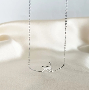 Joyería Loveher, collar <span class=keywords><strong>de</strong></span> gatito delicado a la moda <span class=keywords><strong>de</strong></span> lujo, regalos <span class=keywords><strong>de</strong></span> <span class=keywords><strong>Navidad</strong></span>, latón plateado 925, no es fácil <span class=keywords><strong>de</strong></span> desvanecer - Product Image 6