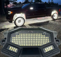 Lampu Batu LED Lumina Super Terang Putih Bersih 184 LED Tahan Air Lampu Sasis Bawah Lampu Sudut untuk Truk UTV ATV 12V