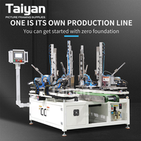 Robot de jonction automatique multi-tailles pour cadres photo, machine d'assemblage de cadres à quatre coins pour grande production