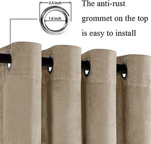 <span class=keywords><strong>Rideaux</strong></span> en <span class=keywords><strong>Velours</strong></span> Thermiques Sur Mesure Haute Opacité pour Chambre à Coucher et Salon - Product Image 2