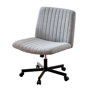 Lingtuo <b>Office</b> Chair Gray Fabric Height <b>Adjustable</b> Swivel <b>Desk</b> Chair For Home Study Or Dorm Use - Product Image 5