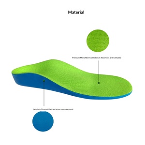 Semelles orthopédiques complètes en velours PU, neuves, unisexes, correction de la voûte plantaire, coussin orthopédique à huit caractères, chaussures orthopédiques pour pieds plats, valgus, jambes en O - Product Image 4