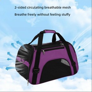 Taşınabilir Crossbody yüksek kalite katlanabilir tasarım dayanıklı genişletilebilir havayolu köpek malzemeleri seyahat evcil hayvan taşıyıcı kedi çantası - Product Image 4
