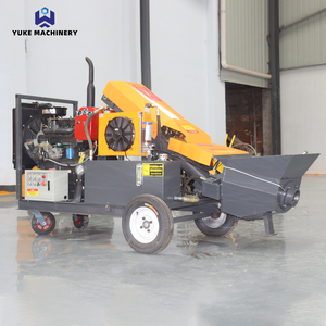 CE-zertifizierte kleine Beton förder pumpe Baumaschine Tragbare Beton pumpe Mini-Mörtel beton pumpe - Product Image 3