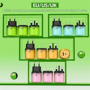 Super PD Charger Type C <b>USB</b> A Power Adapter 30W Fast Charging cube for US EU UK <b>Plugs</b> Android Data crystal phone Quick Universal - Product Image 5