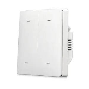 Compatible No Neutral/With Neutral EU Standard WiFi Smart Wall Light Switch