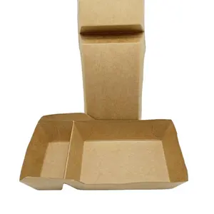Plateaux de cuisson rectangulaires, frits en carton, Chips en papier, pour nourriture