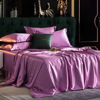 Ensembles de literie en soie de luxe Ensembles de housse de couette en soie 19MM 100% 6A soie Queen size