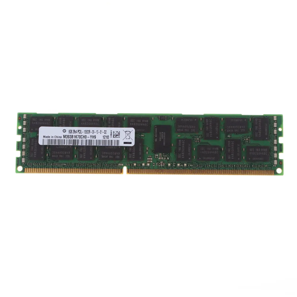 サーバーメモリ価格8GB 2Rx4 PC3L-10600R M393B1K70CH0-YH9 8gb 1333mhzサーバーram for Samsung Server