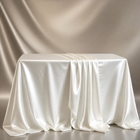 Nappe rectangulaire multicolore en polyester satiné, style pastoral, respirante et antibactérienne, pour mariage, banquet, décoration de table