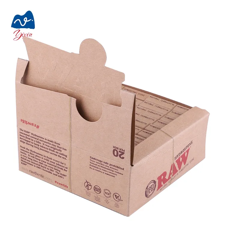 Caja corrugada de papel Kraft personalizada respetuosa con el medio ambiente más popular, pantalla forrada de salida de fábrica para uso de velas