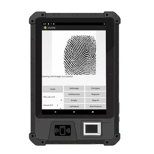 4GB Ram 64GB Rom Android Rugged Tablet Ip65 8 Inch Industrial Tablet PC With Biometric Fingerprint UHF QR Code Scanner