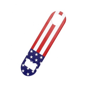 <strong>2026</strong> Stainless Steel Beer Bottle Opener Bar USA Flag Printing <strong>for</strong> Party <strong>Promotion</strong> or Advertising Durable Metal Material - Product Image 1