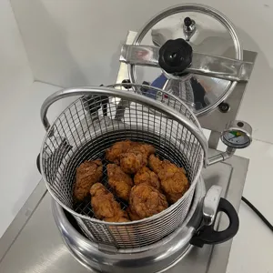 Electric Table Top Chicken Pressure Broaster Pressure Fryer Henny Penny Mini Doughnut Frying Machine