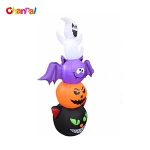 Sorcière gonflable d'Halloween avec citrouille et lumières LED Décoration extérieure pour jardin et cour - Product Image 4