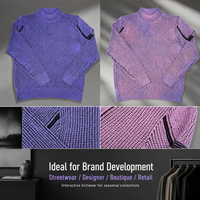 Pull en tricot thermochromique pour homme, ODM, couleur changeante réversible, pour l'hiver