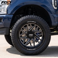 Jantes en alliage d'aluminium forgées et polies FGD à déport profond 22 24 26 28 30 pouces 8 trous 8x200 pour Ford F-450 2011~2014