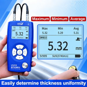 เครื่องวัดความหนาอัลตราโซนิก Linshang LS215 สำหรับการทดสอบโลหะ แก้ว เซรามิก และพลาสติกแบบไม่ทำลาย พร้อมความแม่นยำ ±2% - Product Image 3