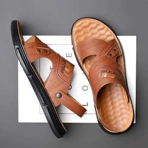 Sandalias de Verano para Hombre, de Plataforma, de Piel, Antideslizantes, Transpirables, con Soporte de Arco, Ligeras, Casuales, para Uso Diario - Product Image 6