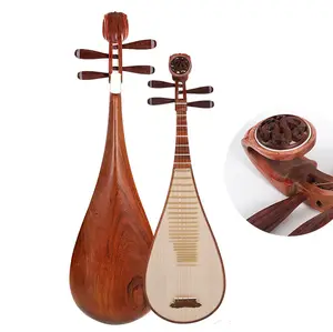 high-grade lute chinese folk instrument pipa lute carved craft suitable for lute performer and beginners