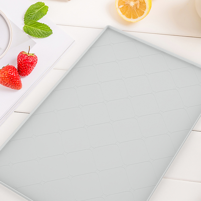 Silicone Kitchen Under the Sink Silicone Mats Waterproof Sink Mat Anti-slip Cabinet Liner Protector Mat