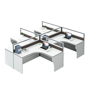 Mobilier <span class=keywords><strong>de</strong></span> bureau convertible au design moderne Bureau <span class=keywords><strong>de</strong></span> travail en bois pour 2 4 6 8 employés avec <span class=keywords><strong>table</strong></span> <span class=keywords><strong>de</strong></span> séparation pour compartiments <span class=keywords><strong>de</strong></span> bureau - Product Image 1