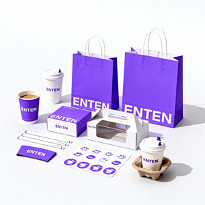 Custom Eco-Friendly <b>Biodegradable</b> Recyclable Disposable Bolsas De Papel Kraft <b>Paper</b> Bags for Coffee Cafe Restaurant Takeaway - Product Image 3
