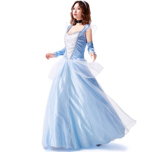 Robe de princesse pour femmes et filles, avec gants, collier, bandeau, accessoires pour Cosplay, fête d'halloween, robe de Costume - Product Image 2