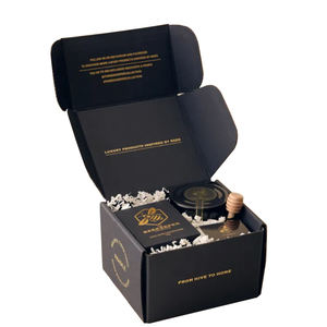Boîtes d'emballage de bouteille de pot de <span class=keywords><strong>miel</strong></span> de carton d'impression de logo personnalisé coffrets cadeaux d'abeille de <span class=keywords><strong>miel</strong></span> de caja - Product Image 3