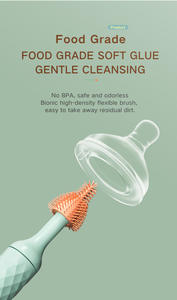 Automatic 360 Degree Rotating <strong>Cleaning</strong> <strong>Electric</strong> Baby Silicone Low Noise Nipple Bottle <strong>Brush</strong> - Product Image 3