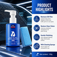 Glodway Nettoyant et Polissant pour Vitres de Voiture : Élimine Traces d'Eau, Saleté, Rayures de Pluie et Film Huileux pour une Vision Claire
