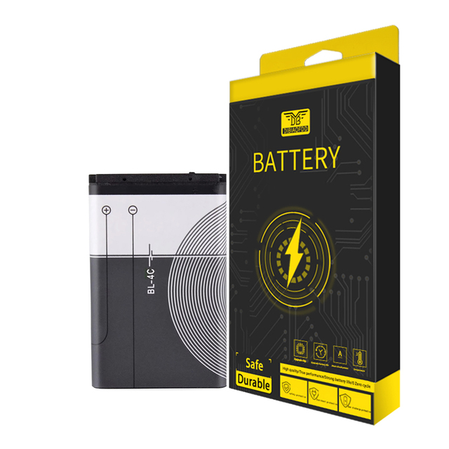 High Capacity DIBIAO Cell Phone Battery BL-4C Rechargeable Lithium Ion 600-850mAh 3.7V for for 12 Months Guarantee 100%