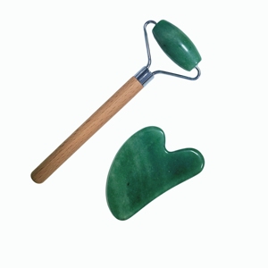ลูกกลิ้งนวดหน้าหยกเขียวอะเวนเจอรีน ชุดกัวซาและลูกกลิ้งลดบวม - Product Image 2