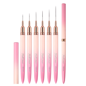 Pinceau de peinture rond en métal pour l'art, le bricolage, le dessin de lignes, de rayures, de fleurs, le gel UV, outils de peinture - Product Image 1