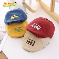 Chapeau bébé tendance, béret en coton élégant pour garçons, chapeaux élastiques pour enfants, accessoires pour bébés de 6 à 18 mois