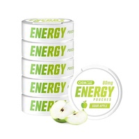 Pouch Energi Nol Kalori OEM, Pouch Nootropik, Pouch Kafein Alami 80mg, Suplemen dengan Vitamin B untuk Fokus dan Olahraga