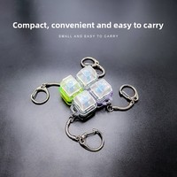 Testeur de commutateur DIY tendance, porte-clés coloré lumineux, capuchon de commutateur tactile pour clavier mécanique, porte-clés personnalisé