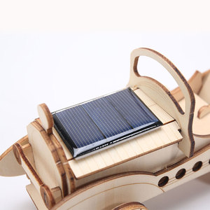 Kit de modèle de voiture roadster solaire en bois à monter soi-même Wincent, modèle vintage classique, puzzle 3D, jouet éducatif STEM, cadeau <span class=keywords><strong>pour</strong></span> enfants - Product Image 3