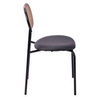 Chaise de restaurant en rotin pour salle à manger moderne nordique bon marché en gros pour l'extérieur chaise de table à manger pour salle à manger pour restaurant