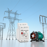 Interruptor de Transferencia Automática (ATS) Monofásico de Doble Potencia LVMA para Hogar, 2P 63A, 20ms, para Instalación en Sistemas Solares Híbridos