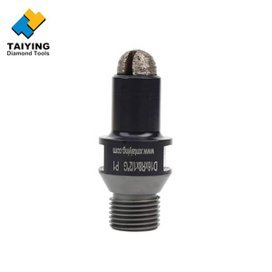 Vente directe d'usine, <span class=keywords><strong>foret</strong></span> <span class=keywords><strong>diamant</strong></span>é CNC TAIYING de qualité supérieure, <span class=keywords><strong>segment</strong></span> R6, hauteur 1/2\", filetage <span class=keywords><strong>à</strong></span> gaz D12/16mm, granit - Product Image 4
